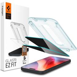 Spigen Tempered Glass Screen Protector [GlasTR EZ FIT Privacy] Designed for iPhone 16 Pro [2 Pack]